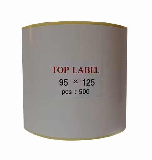 لیبل کاغذی تاپ لیبل تک ردیف 95x125