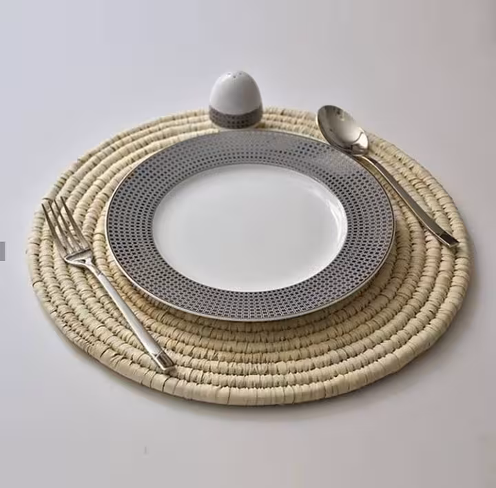 زیربشقابی حصیری 30 سانت کد 102158