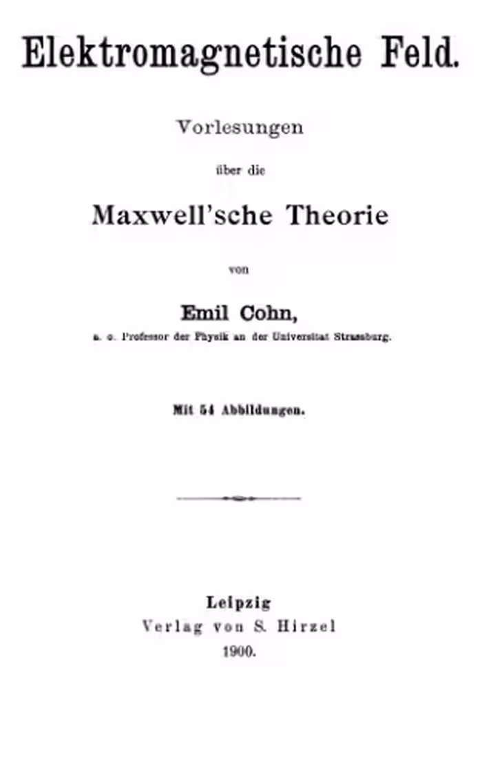 خرید و دانلود نسخه کامل کتاب Electromagnetische Feld. Vorlesungen uber die Maxwell''sche Theorie