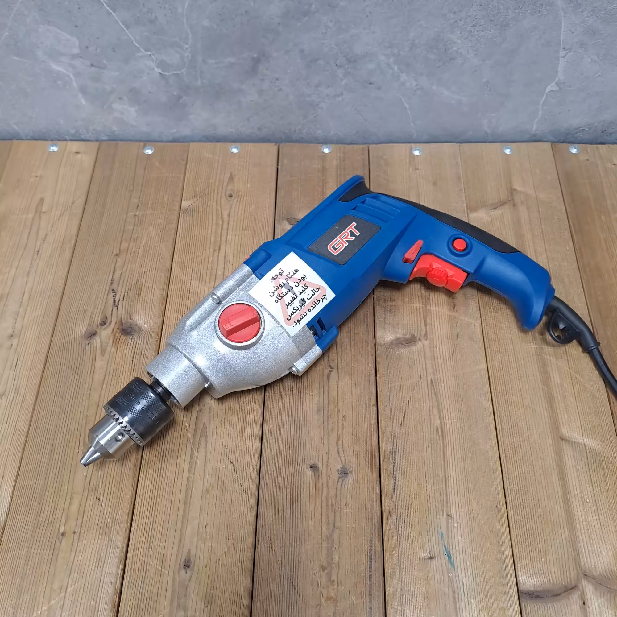 دریل چکشی صنعتی گیربکسی جی آر تی مدل 1050W