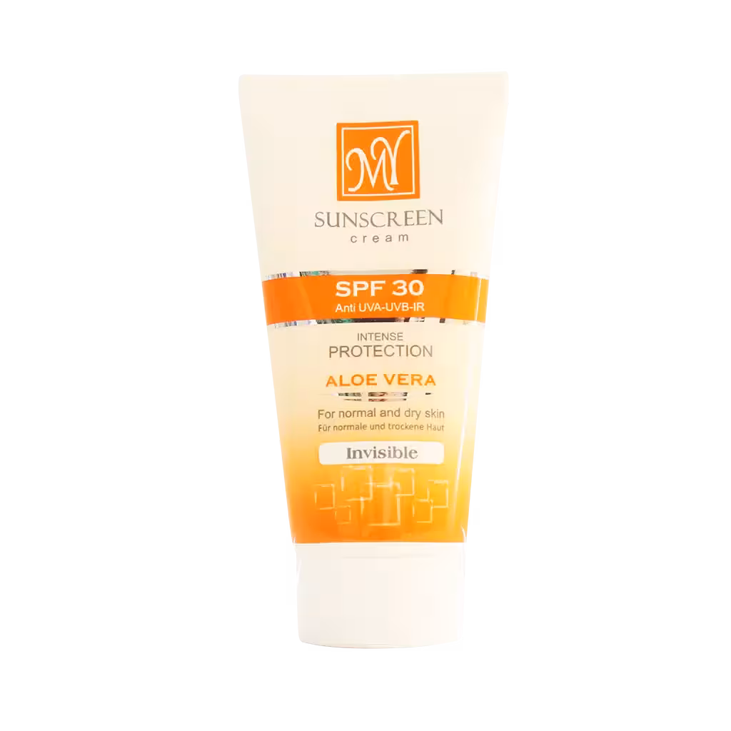 کرم ضد آفتاب بدون رنگ مای SPF30 مناسب پوست های معمولی و خشک 50 میلی لیتر