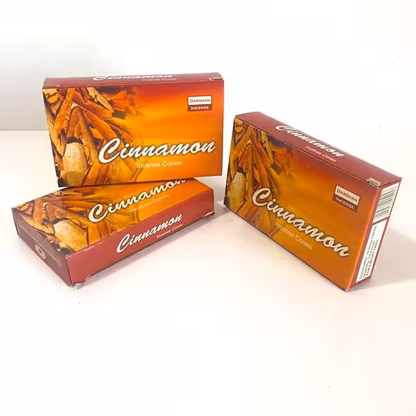 عود مخروطی دارچین دارشان Darshan Cinnamon Incense Cone