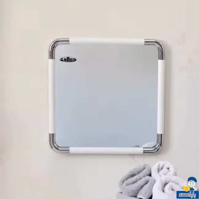 آیینه سفید کروم 30در30 گرند