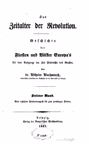 خرید و دانلود نسخه کامل کتاب Vom rastadter Friedenscongreß bis zum presburger Frieden [Vom Rastatter Friedenskongress bis zum Pressburger Frieden]