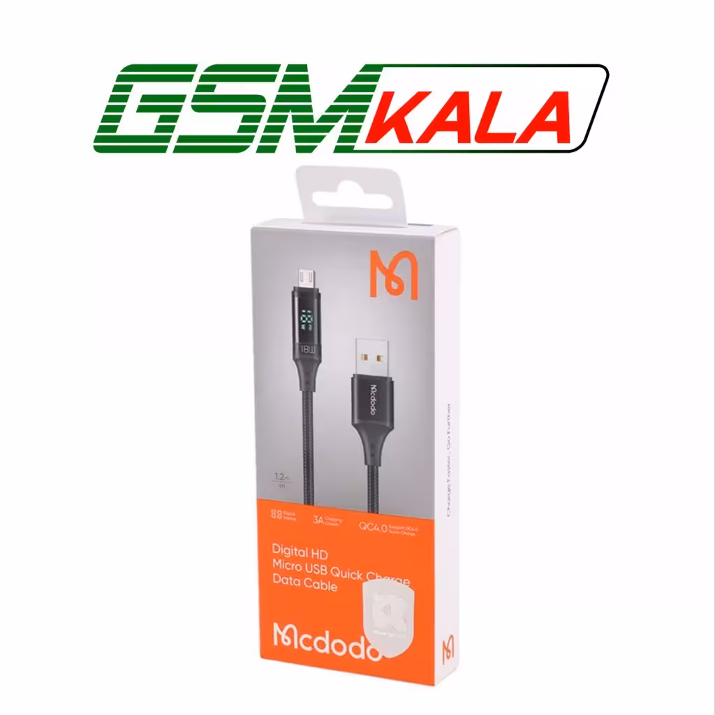 کابل میکرو یو اس بی فست شارژ Mcdodo CA-107 3A QC4.0 1.2m