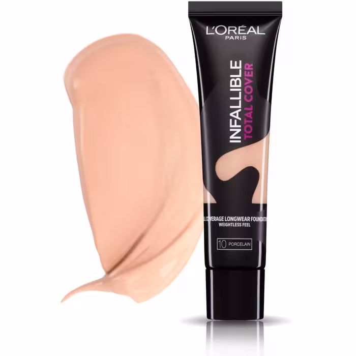 کرم پودر اینفالیبل توتال کاور لورآل شماره10 Loreal infallible total cover