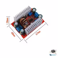 افزاینده ولتاژ 10-60 ولت – 15 آمپر 400 وات DC TO DC