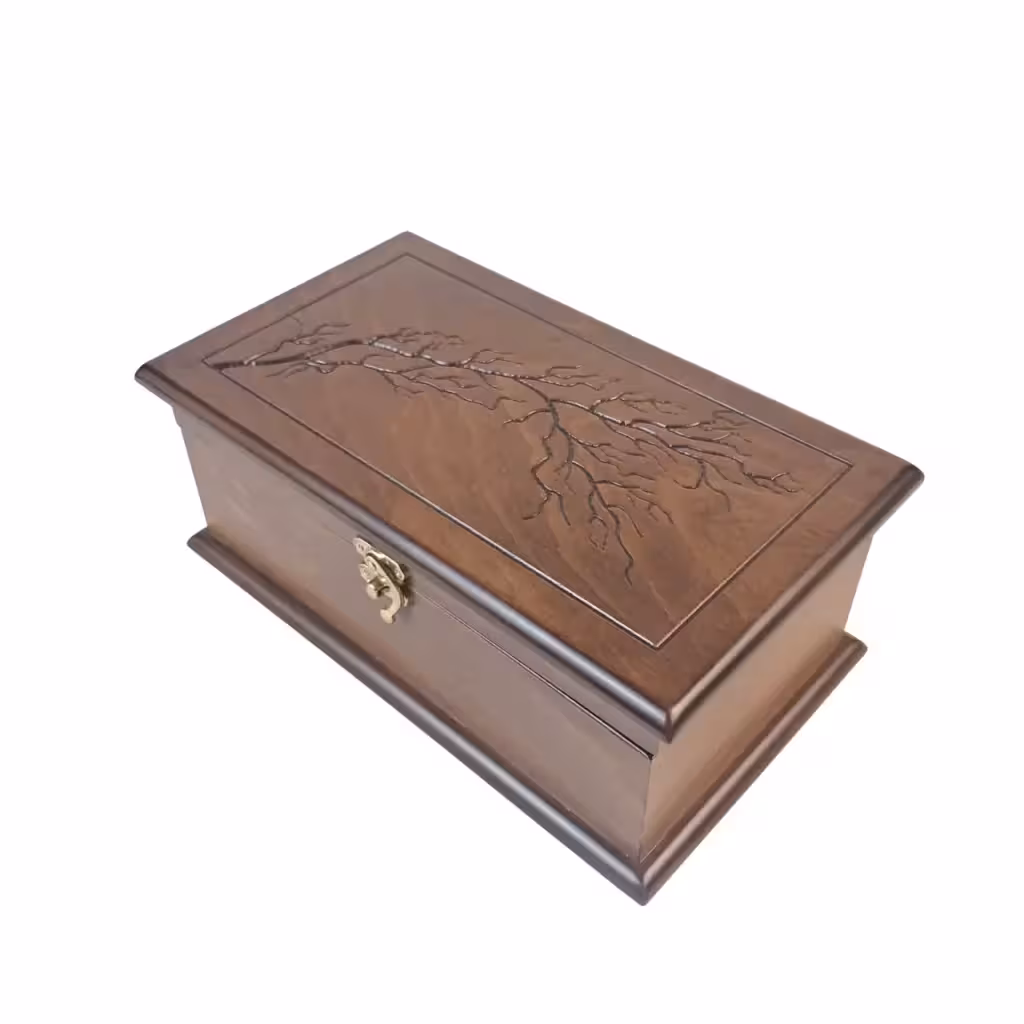 جعبه قاشق و چنگال طرح درخت کد BT052