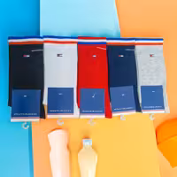 جوراب ساقدار کش انگلیسی پنبه بسته ده تایی کد 16