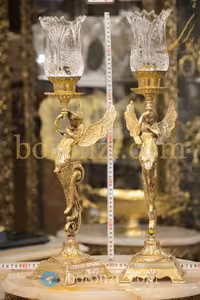 شمعدان شاه ملکه برنزی