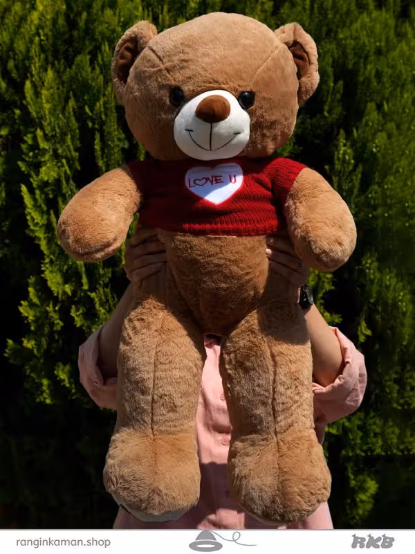 عروسک خرس زرشکی کد Crimson bear doll 64959