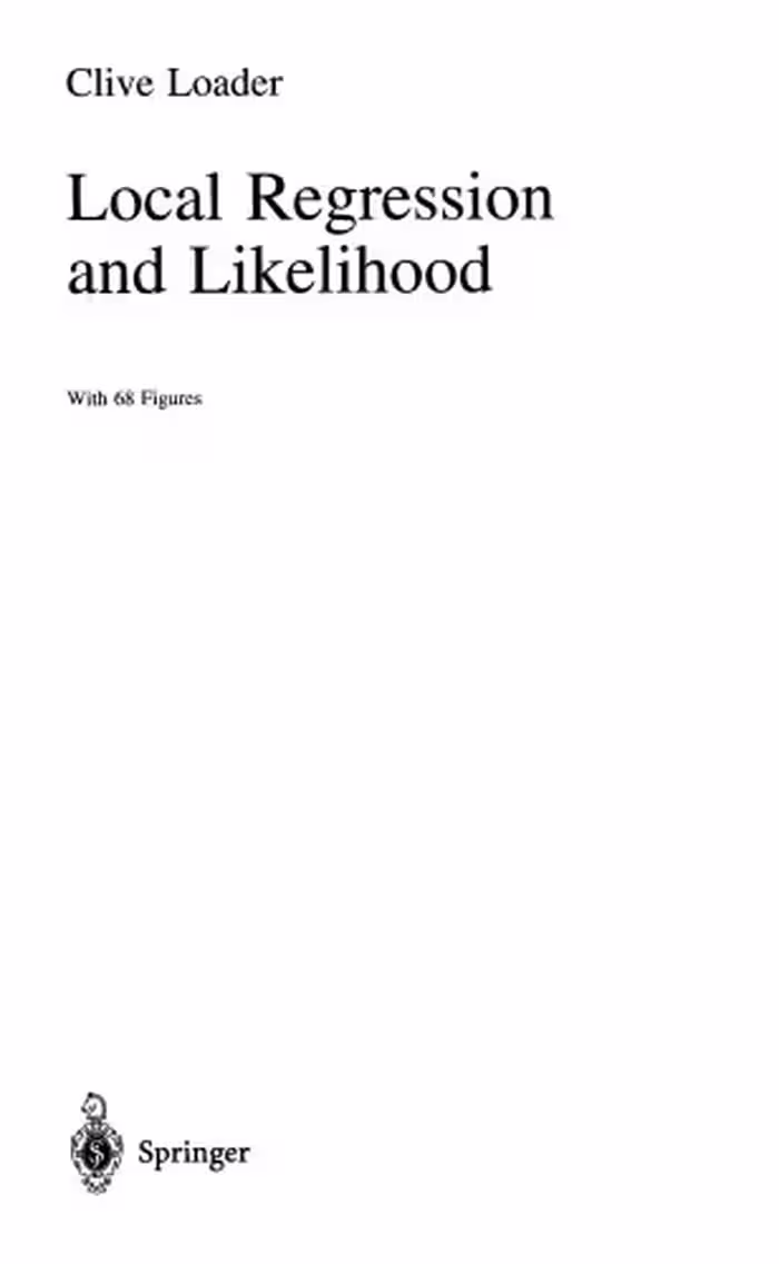 خرید و دانلود نسخه کامل کتاب Local Regression and Likelihood
