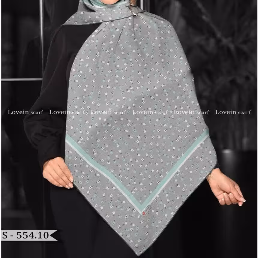 روسری شیک و مجلسی طرح ریز قواره 140