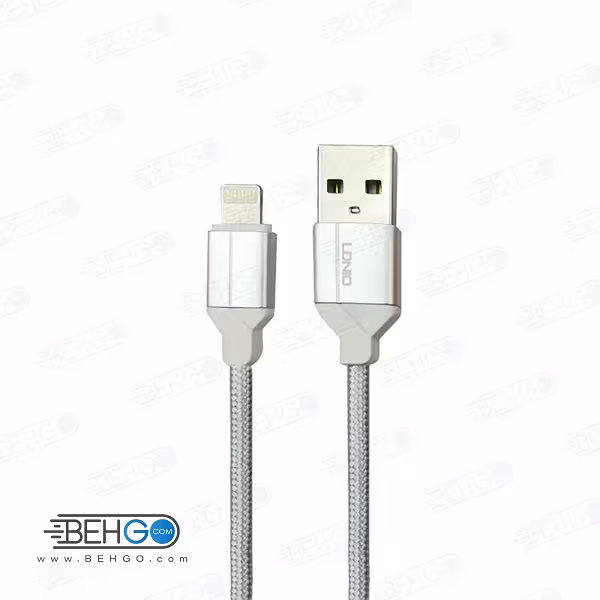 کابل شارژ سریع آیفون لایتنینگ مدل الدینیورنگ قرمز Ldinio LS391 Fast charge lightning cable