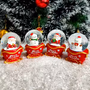 گوی کریسمسی چراغ دار قطر 6.5 سانت کد 5581