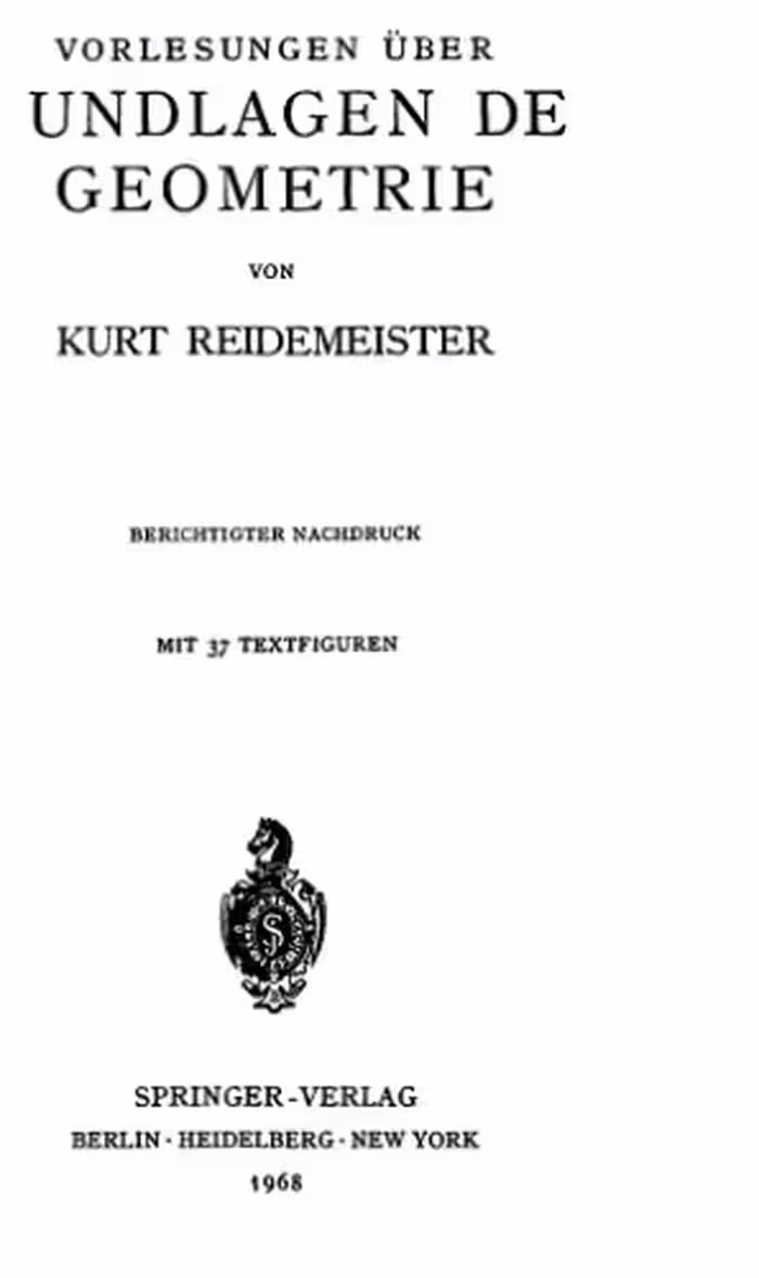 خرید و دانلود نسخه کامل کتاب Vorlesungen über Grundlagen der Geometrie