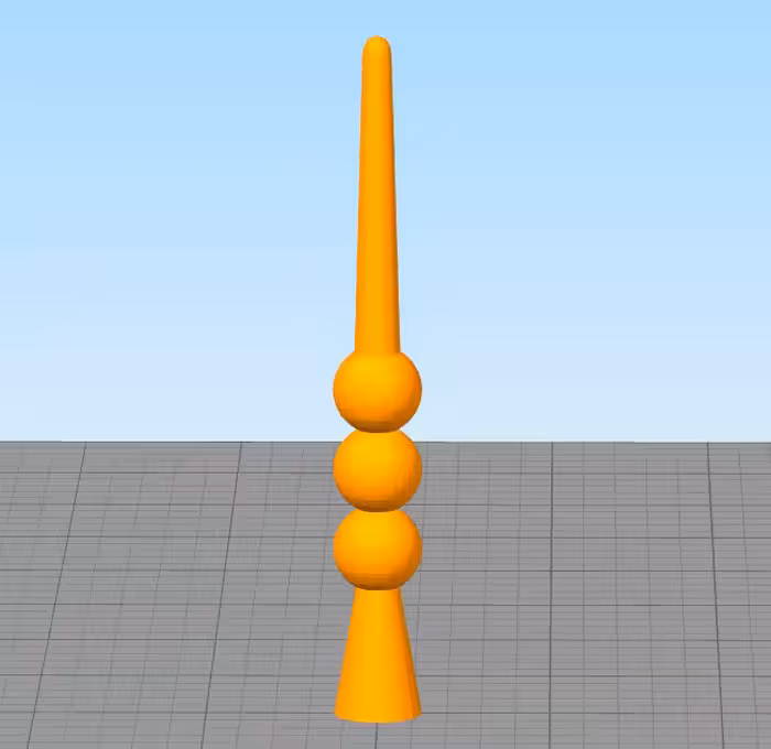 مدل سه بعدی شمع استوانه توپی (STL)