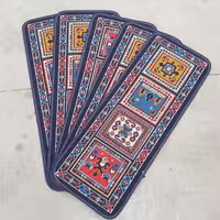 روپله ای گلیم طرح کژال سرمه ای سایز90در30(هزینه ارسال باخریداروپس کرایه میباشد)