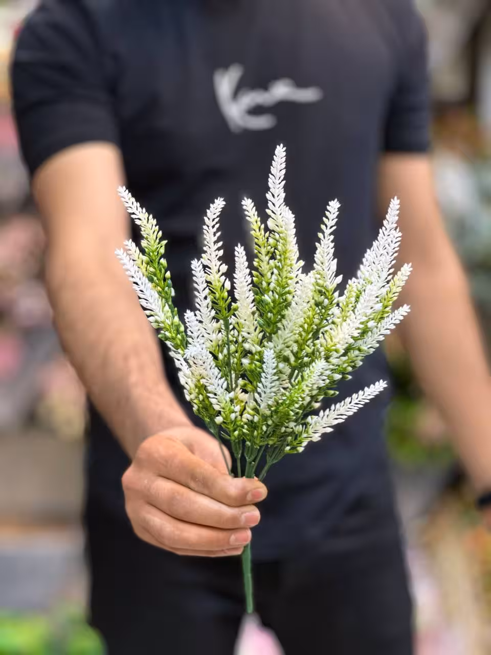 بوته لوندر مصنوعی سفید کد 145