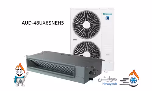 داکت اسپلیت اینورتر هایسنس مدل AUD-48UX6SNEH5