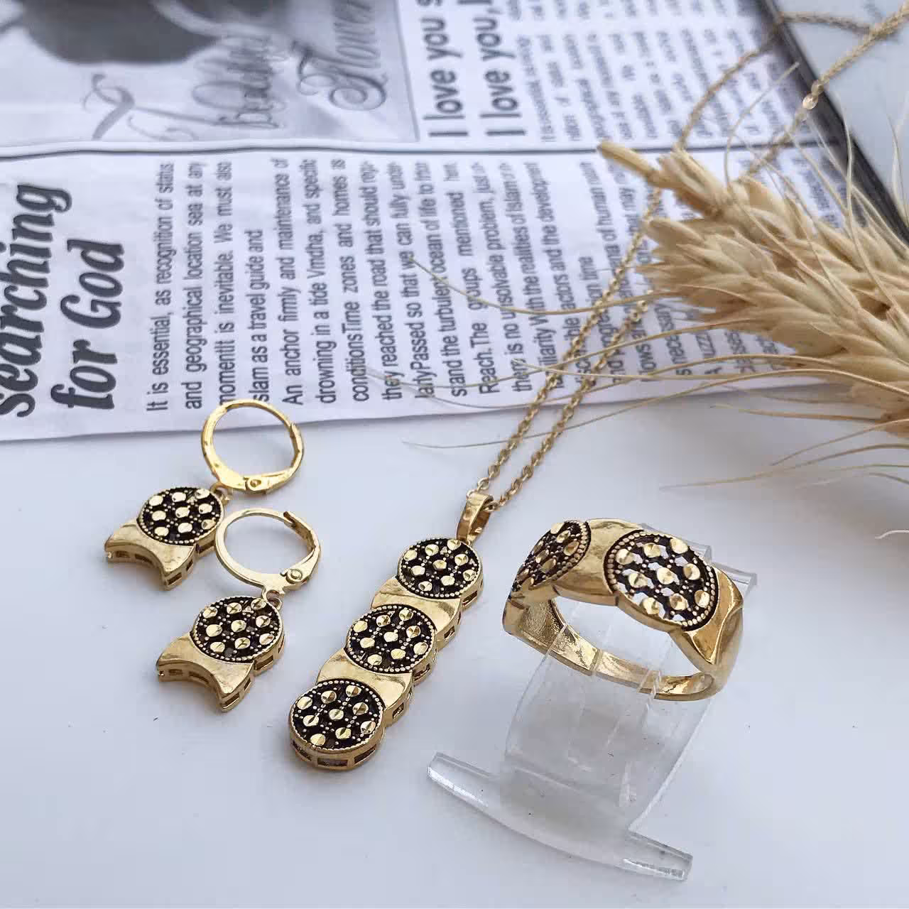 نیم ست استیل سیاه قلم زنانه 180200250