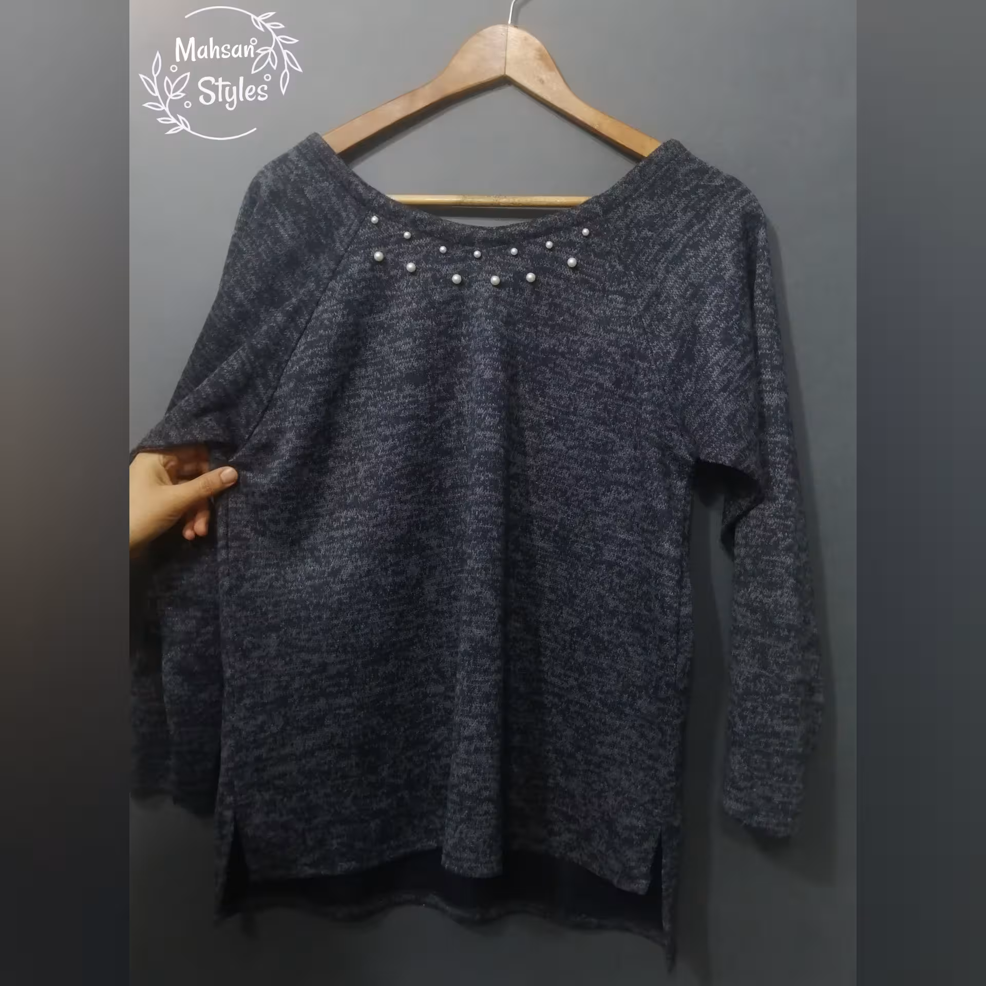 بلوز انغوره استین رگلان