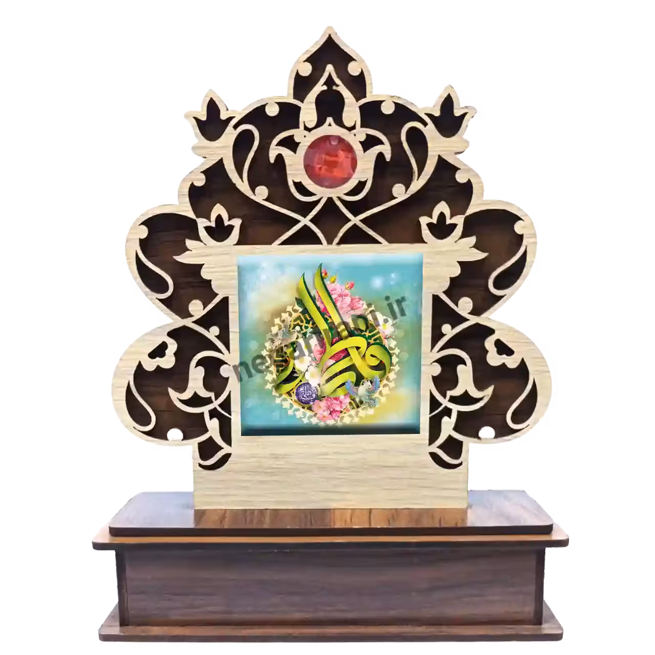 تندیس کاشی گلدار فاطمه 2C 12