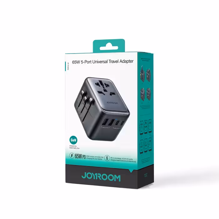 آداپتور 6 پورت جویروم Joyroom JR-TCW02 65W GAN universal charger