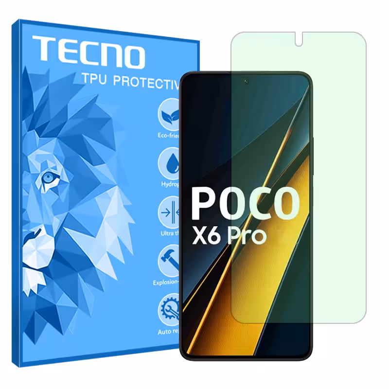 گلس شیائومی Poco X6 Pro مدل گرین لایت برند تکنو کد S