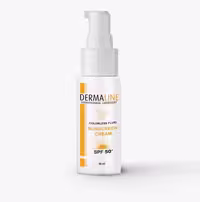 کرم ضدآفتاب بی رنگ فلوئیدی spf50 درمالاین (50 میل)