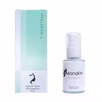 کرم آبرسان مونالیا مدل Hyaluronic، مناسب پوست‌های نرمال، حاوی 2 درصد ویتامین B5 و 10 درصد میکروامولسیون اسید هیالورنیک، جوان ساز و روشن کننده پوست، حجم 30 میلی‌لیتر