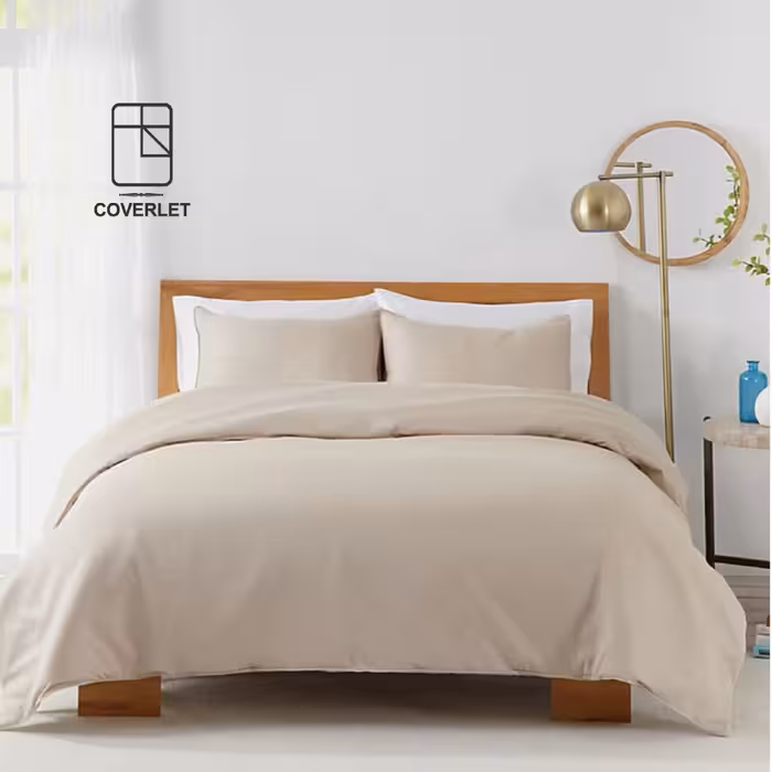 روتختی بژ سفید ساده کاوری