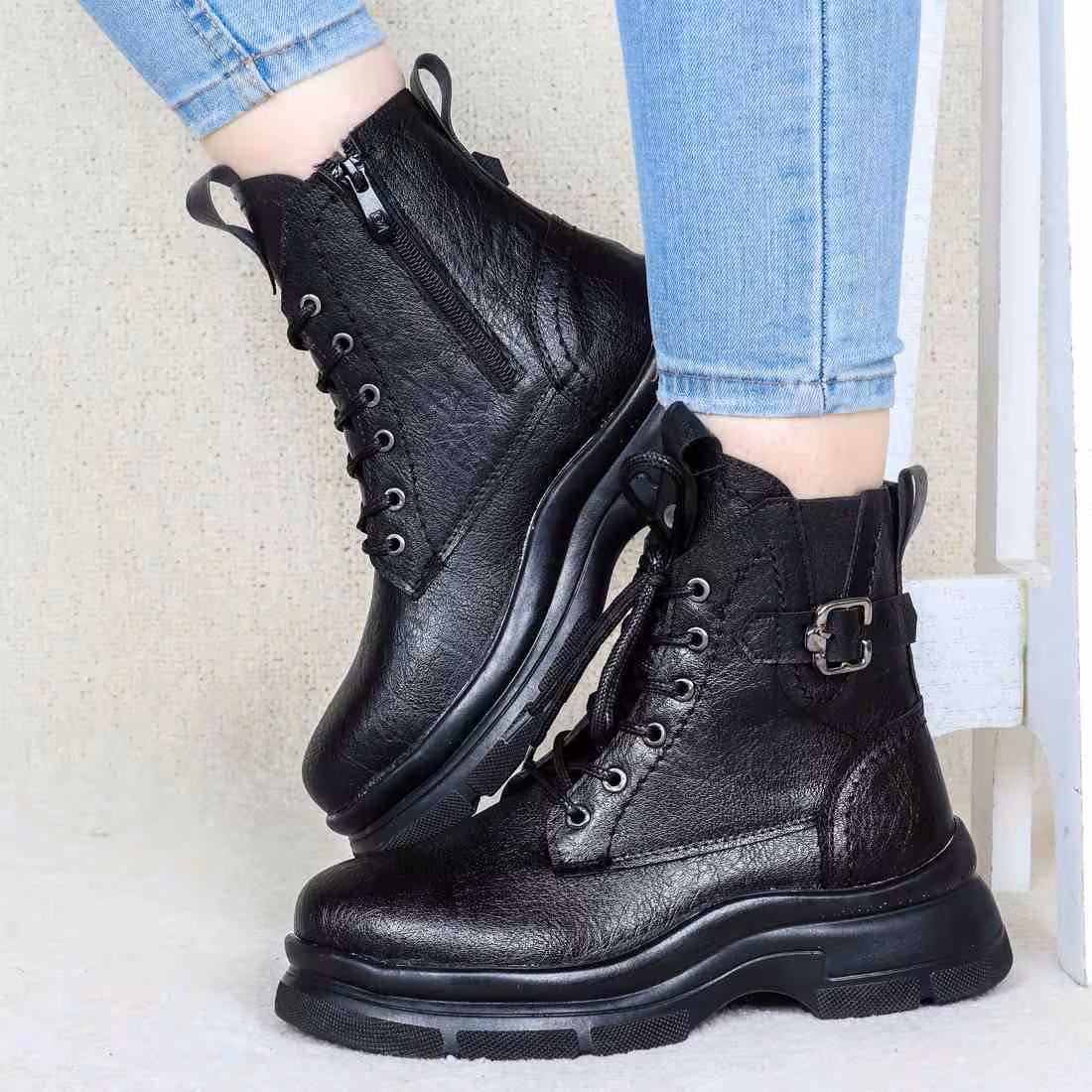 نیم بوت بغل کمربند(743)