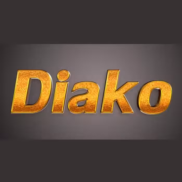 تکست استایل سه بعدی طلایی بافت دار