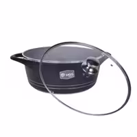 ‫قابلمه سایز 28 گرانیت طرح ایتالیا B‬‏ برند ام جی اس MGS کد کالا/رنگ مشکی
