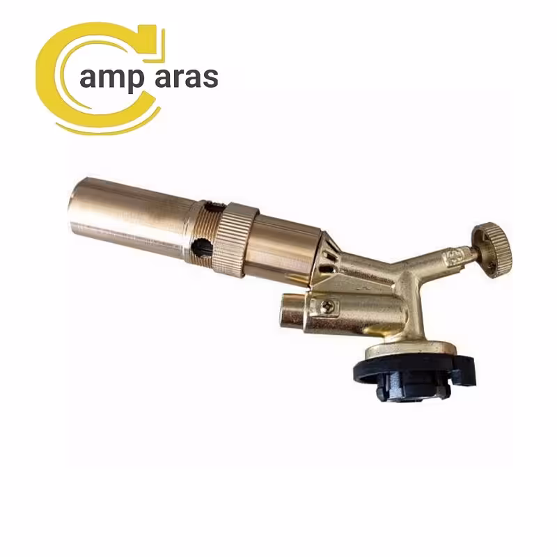 سرپیک برنجی شعله افکن فندک دار تورچ کد 870 اورجینال   - کمپ آراس