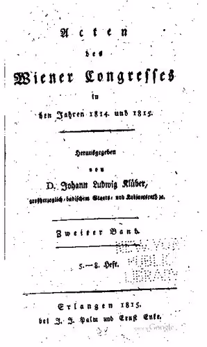 خرید و دانلود نسخه کامل کتاب Acten [Akten] des Wiener Congresses [Kongresses] in den Jahren1814 und 1815