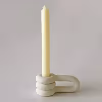 شمعدان مینیمال دسته دار حلقه ای جاشمعی فنجانی