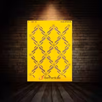 شابلون استنسیل ابعاد 35*25 کد HND 163