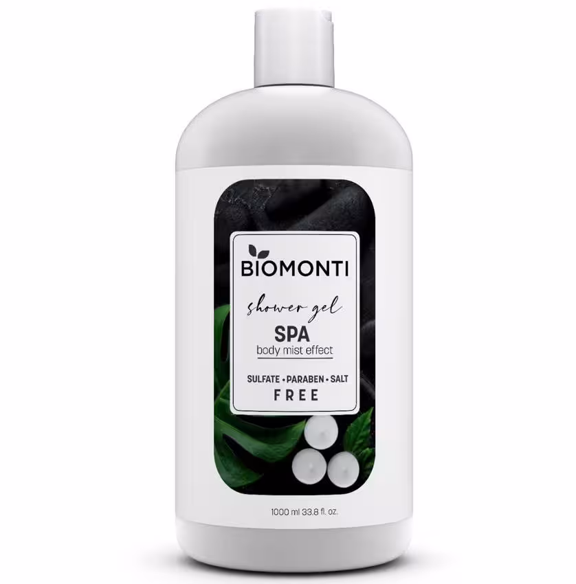شامپو بدن بدون پارابن بیومونتی Biomonti مدل SPA حجم 1000 میل