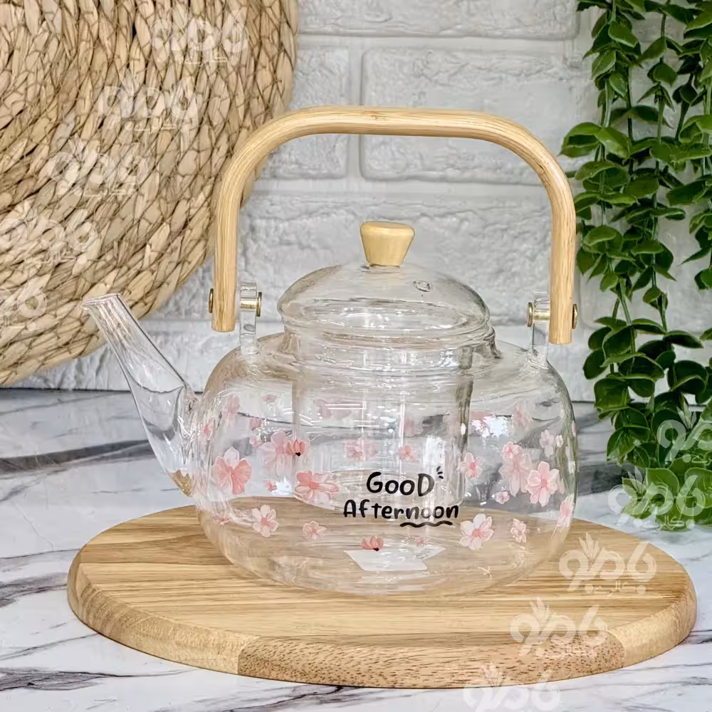 قوری پیرکس در دسته بامبو 1000 گلدار