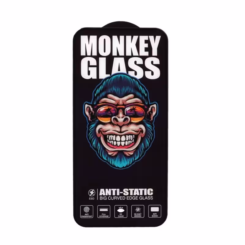 گلس سامسونگ A10S MONKEY مشکی