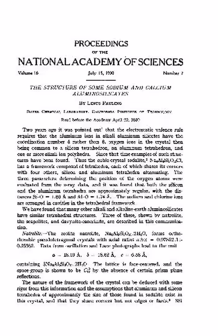 خرید و دانلود نسخه کامل کتاب The Structure of Some Sodium and Calcium Aluminosilicates