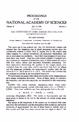 خرید و دانلود نسخه کامل کتاب The Structure of Some Sodium and Calcium Aluminosilicates