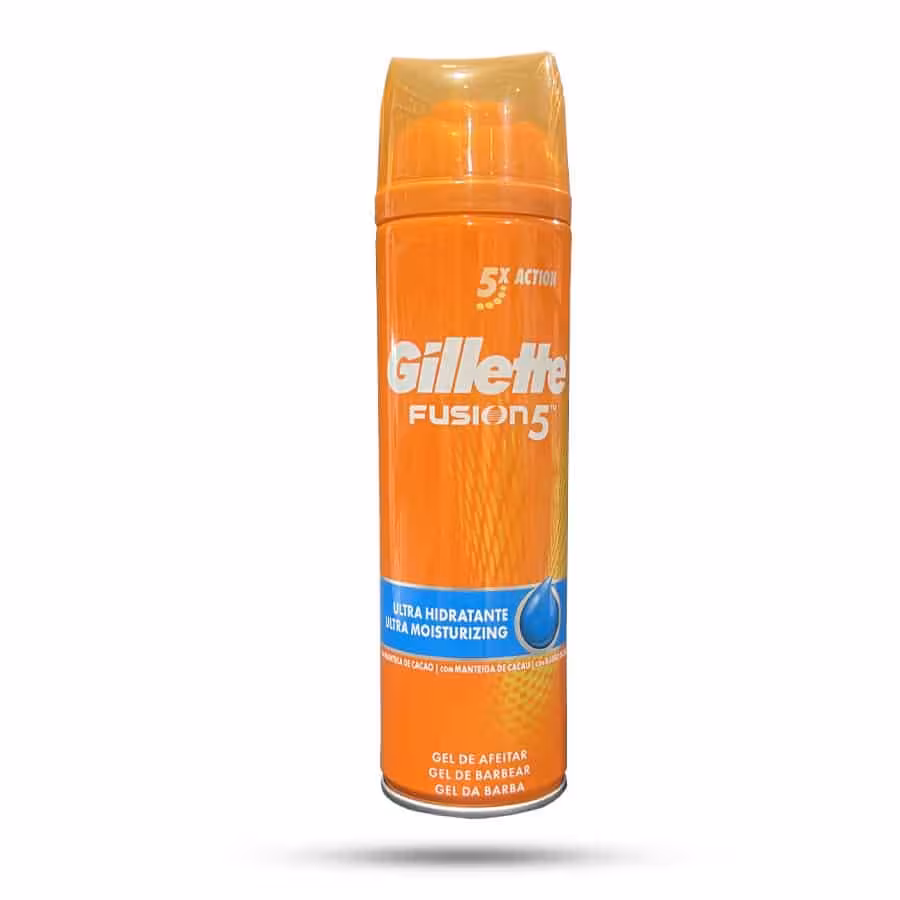 ژل اصلاح مرطوب کننده ژیلت مدل Ultra Moisturizing حاوی کره کاکائو 200 میل