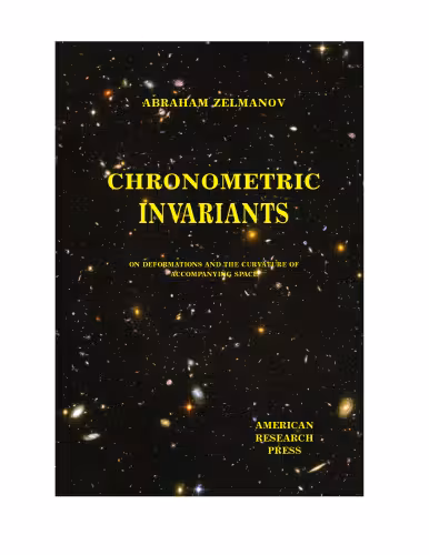 خرید و دانلود نسخه کامل کتاب Chronometric invariants