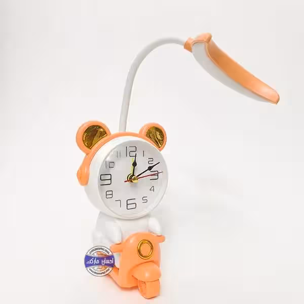 ساعت و چراغ مطالعه رومیزی