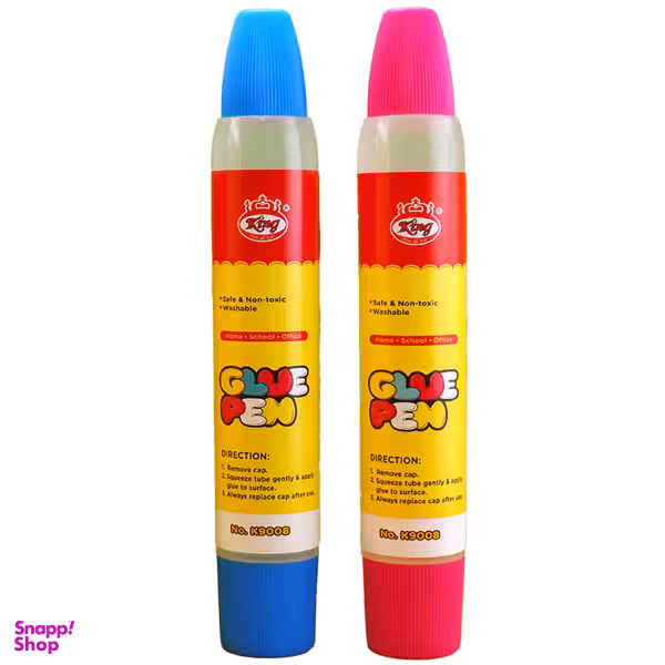 چسب مایع کینگ مدل دو سر کد 50 مجموعه 2 عددی