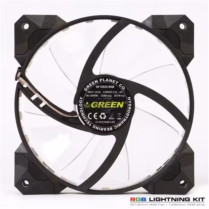 فن کیس گرین بهمراه کیت RGB