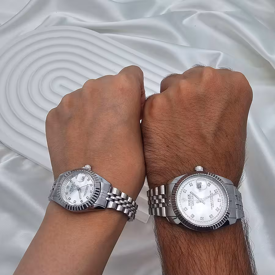 ساعت رولکس نقره ای استیل کیفیت بالا